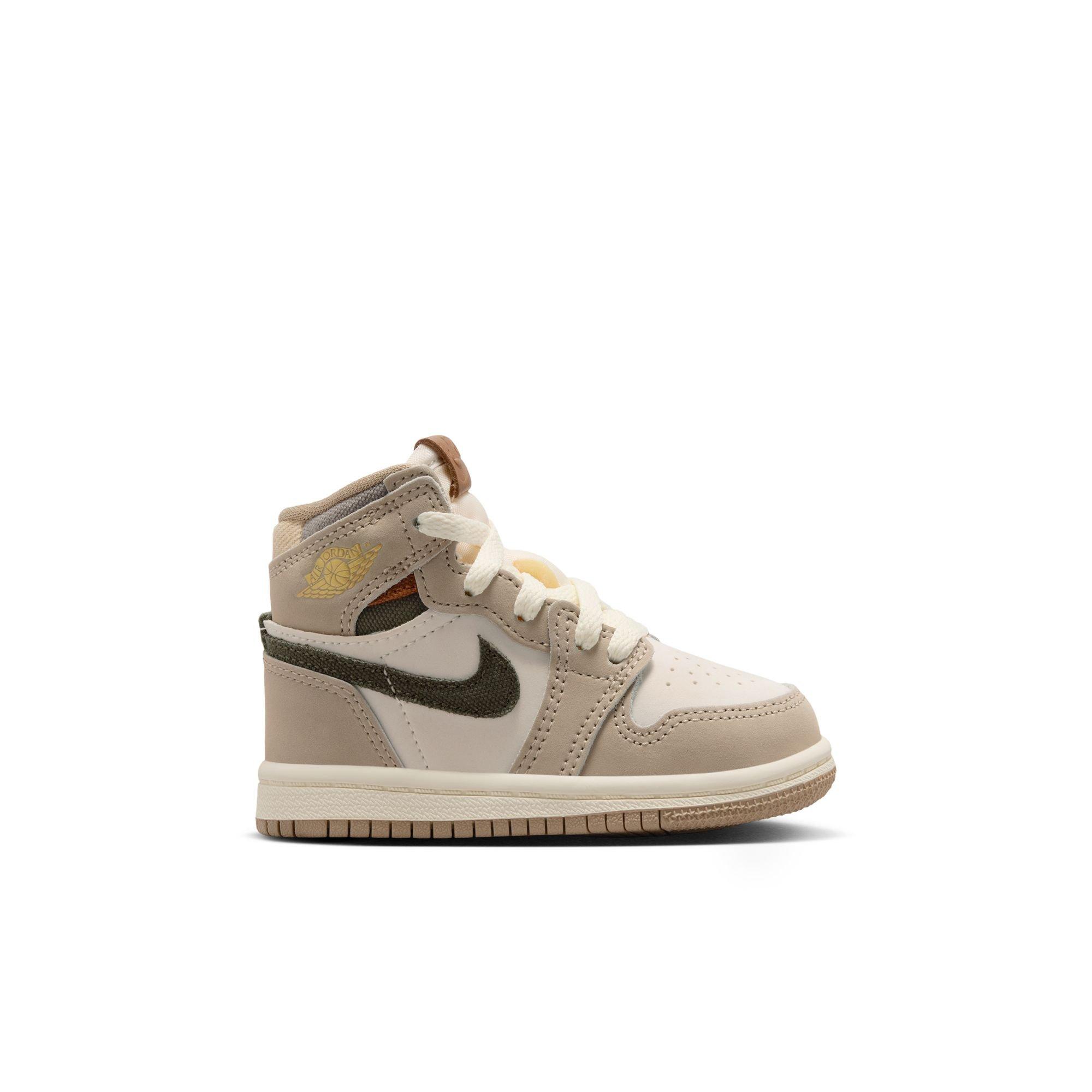 Jordan 1 Retro High OG "Khaki" Toddler Girls' Shoe - SAIL/CARGO KHAKI